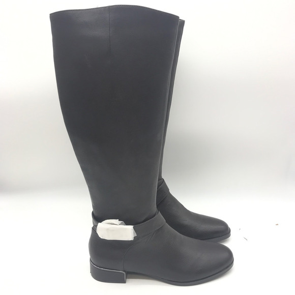 Kenneth Cole Womens Branden Buckle Riding Boots Brown Leather Straps 9.5 M New - Picture 7 of 10